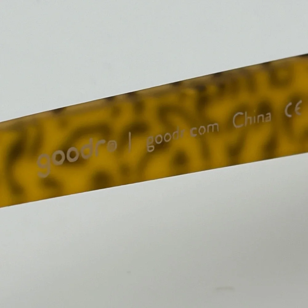 Goodr Runway Sunglasses Its Not A Cheetah Yellow Leopard Print Brown Lens